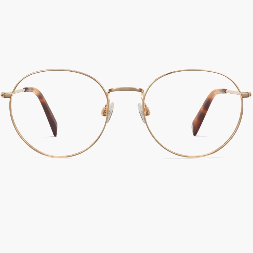 Warby Parker Simon Frames in Polished Gold